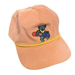 Grateful Dead Bear Teton Gravity Research Corduroy Rope Snapback Hat Snowboard